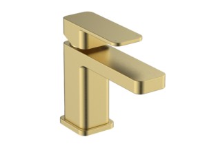 Fife Cloakroom Mono Basin Mixer Brushed Brass