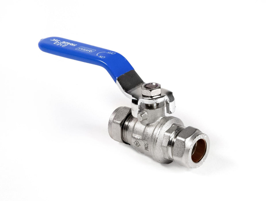 TR22LBV - Tradetec 22mm Blue/Red Lever Valve