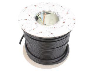 PITACS 3183Y 1.0MM 3 CORE BLACK FLEX CABLE per mtr EC351578