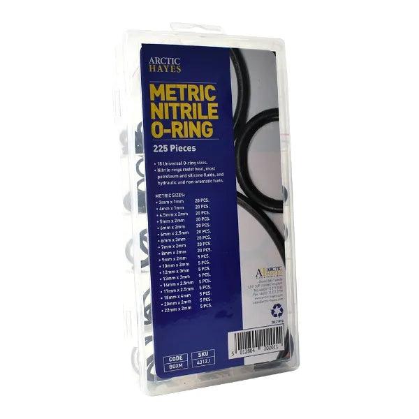 Arctic Metric Nitrile O-Ring Assortment Washer Kit (225 Pieces)