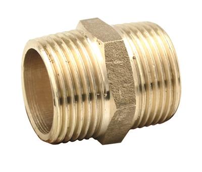 1" Brass Hex Nipple