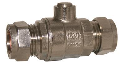 15mm Heavy Pattern Chrome Iso Valve