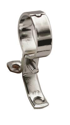 15mm Pressed Screw on Clip Chrome