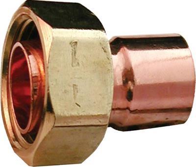 Endfeed 22mm x 1" Straight Cylinder Union