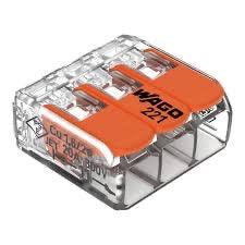 221-613 Wago 3 Way Connector (Up to 6mm) 30pk
