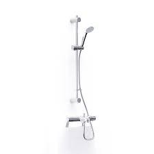 Enzo Thermostatic Bath Shower Mixer & Riser Kit IX800010CP