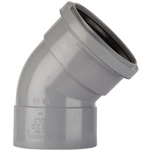 SB303G - 82mm x 135 Degree Soil Offset Bend Double Socket Grey