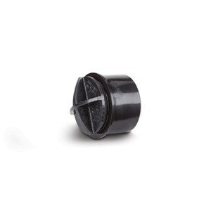 WS30B - 40mm Abs Screwed Access Plug Black