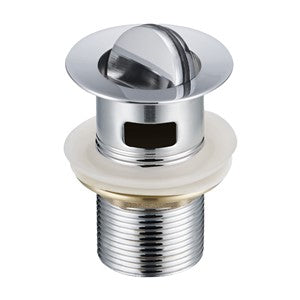 AQS115 - Keyplumb - Flip Top Turnover Basin Waste - Slotted - Chrome