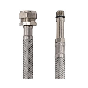 BFTCM12 - Flexi Tap Conn. Comp to Monobloc - 15 x M12 - 300mm (pair)