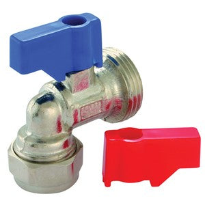 KPAWMV15 - KeyPlumb Ang Wash Mach Valve - Chrome - 15mm x 3/4" (WRAS)