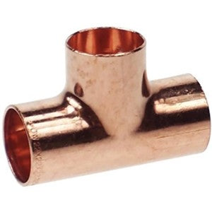 K07280 Copper E/F Equal Tee 22mm