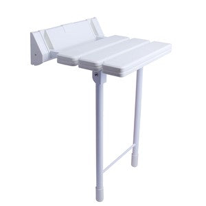 AA9002 - KeyPlumb - Fold Up Shower Seat With Legs - White