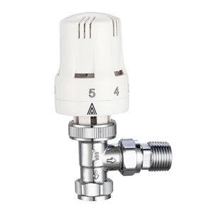 KPTRV15 - KeyPlumb - Angled Thermostatic Radiator Valve - 15mm x 1/2"