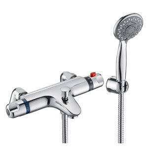 XAV805 - Contract Thermostatic Bar Valve with Pillars and Kit - Chrome