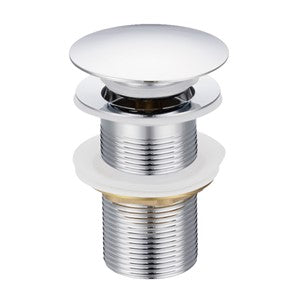 AQS109N - KeyPlumb - Mushroom Pop Up Basin Waste - Unslotted - Chrome