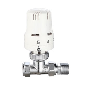 KPTRVS15 - Keyplumb 15mm x 1/2" Straight Thermo Radiator Valve
