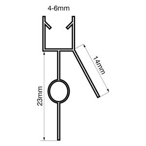 KPSS2 - Keyplumb Shower Seal 4-6mm x 900mm (23mm)