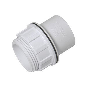 WS60W - FloPlast - Tank Connector ABS Solvent - White - 32mm