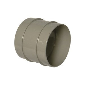SS106OG - FloPlast - Coupling Double Socket - Olive Grey - 110mm