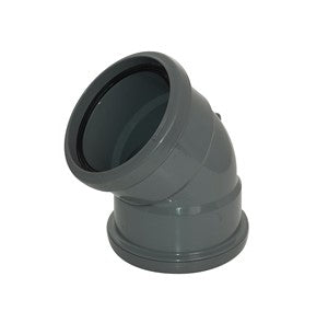 SP563G - FloPlast - 135* Bend Double Socket - Grey - 110mm