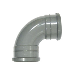 SP561G - FloPlast - 92.5* Bend Double Socket - Grey - 110mm