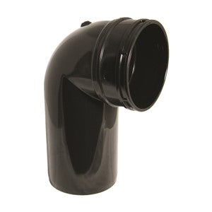 318315 FLOPLAST SS168 110mm BLACK 90*BEND-SKT/SPG