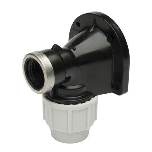 PL077500025007 - Plasson - Wall Plate Elbow (PP) - 25 x 3/4"