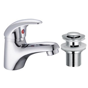 XAV857 - Mini Basin Monobloc Mixer Tap inc. Sprung Waste - Chrome