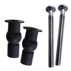 SP2 Top Fix Toilet Seat Grommet Set - Black