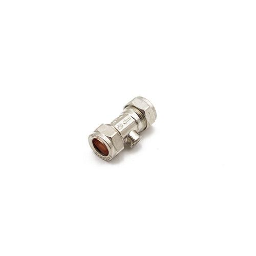 Chrome Plated 15mm Isolation Valve