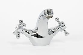 Plumbstore Traditional Chrome Basin Mixer Tap with Push Waste