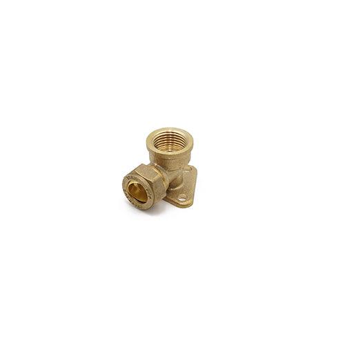 Compression Backplate Elbow 15mm x 1/2
