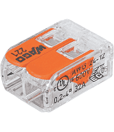 Wago 221-412 2 Way Compact Lever Splicing Connector (pk100)