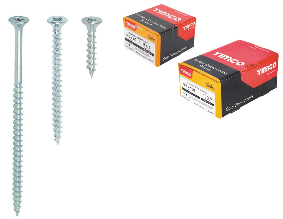 095080 - Timco Zinc Woodscrews 10 x 3" per 200