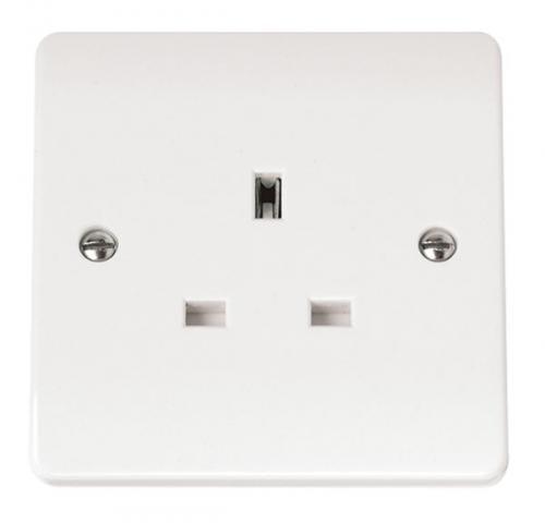 CMA030 - Scolmore Click Mode 13A 1 Gang Unswitched Socket