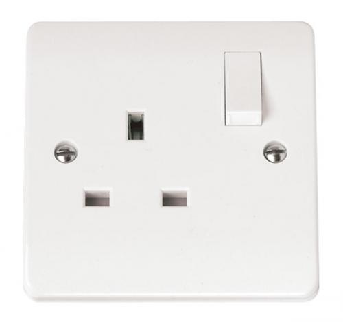 CMA035 - Scolmore Click Mode 13A DP 1 Gang Switched Socket White