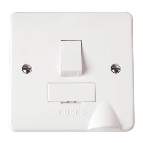 CMA051 - Scolmore Click Mode 13A DP Switched Fused Spur with Flex Outlet White