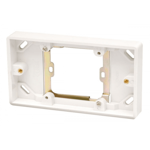 CMA091 - Scolmore Click Mode 1 to 2 Gang Converter Back Box 16mm White