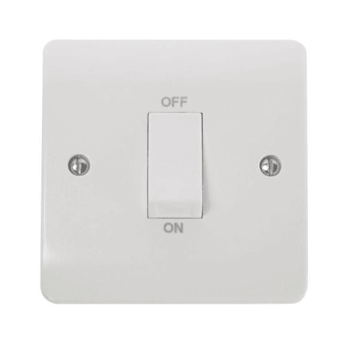 CMA500 - Scolmore Click Mode 45A DP 1 Gang Switch White