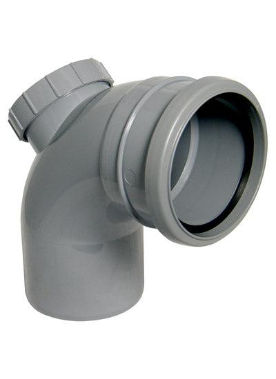Floplast 110mm Access Bend - Grey