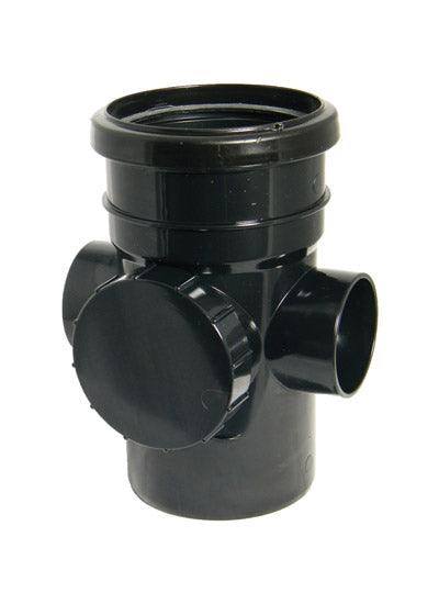 Floplast 110mm Access Socket - Black