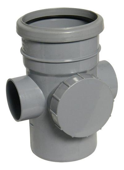 Floplast 110mm Access Socket - Grey