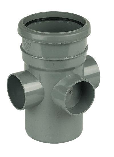 SP581G - Floplast 110mm Single Socket Boss Pipe - Grey