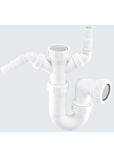 McAlpine 1 1/2" Double Spigot Washing Machine Trap WM11