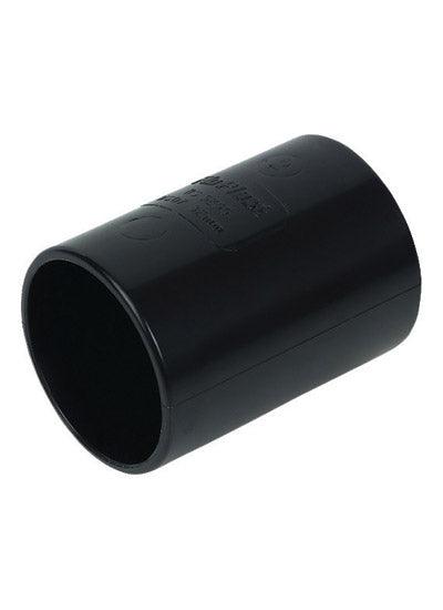 WS08B Floplast 40mm Straight Connector - Black
