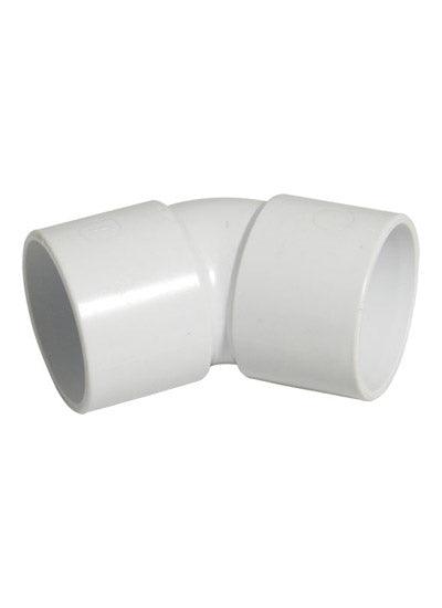 WS18W Floplast 32mm 45 degree Bend - White