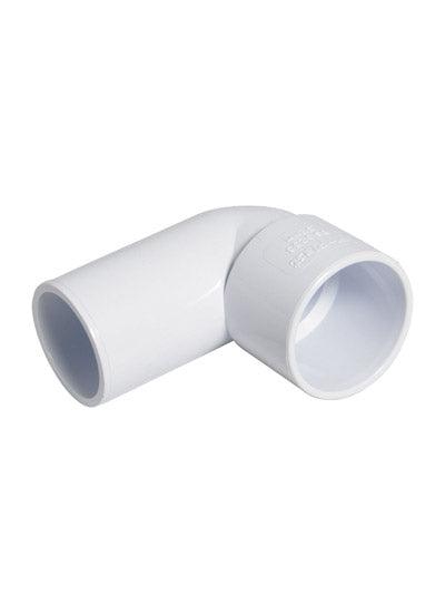 WS27W Floplast 40mm 90 degree Spigot Elbow - White