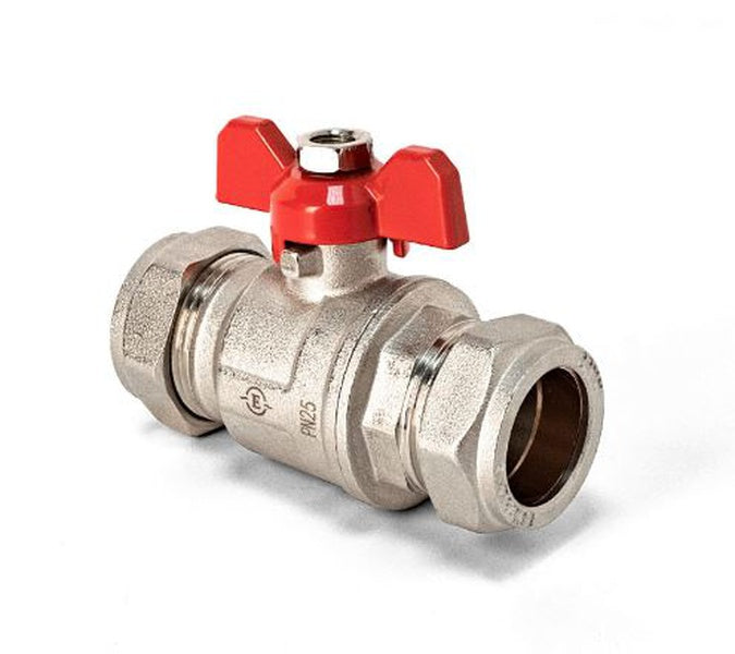 TR15BBV - Trade-tec full bore compression ball valve butterfly handle
