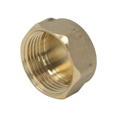THREAD 1/4" Brass Fitting Blanking Cap BRBC-B